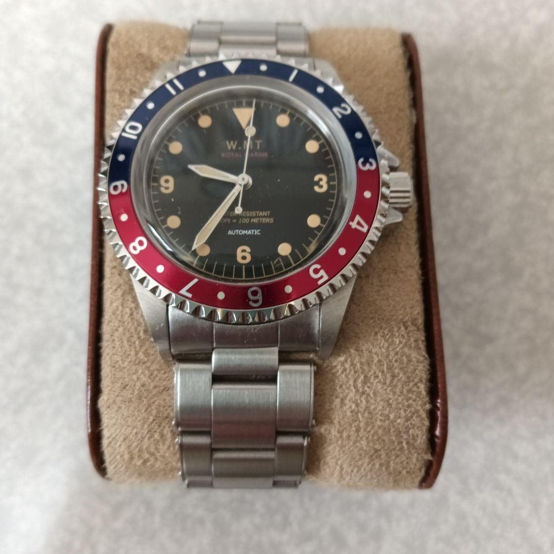 Rare) WMT Royal Marine Pepsi Pilot Bezel 369 Keypad from Japan 2604TK