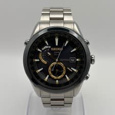 SEIKO ASTRON GPS Solar Watch Dual-Time BrightTitan SAST005 7X Series