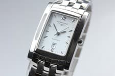 Longines Dolce Vita L5.657.4 White Dial Date Automatic Swiss Made SS Men's Watch