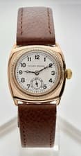 Rolex Oyster Extra Prima ‘1927’ Rare 9K Gold Gents Vintage Cushion Watch, 28mm