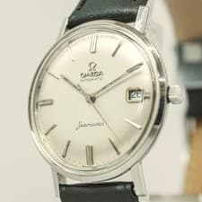 Vintage 1960s *NEAR MINT* OMEGA Seamaster Cal.562 Automatic Date Silver 34mm Men