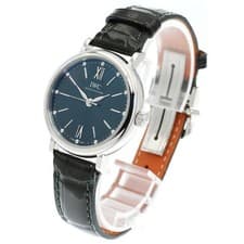 IWC PORTOFINO AUTOMATIC 34 IW357405 SS Leather Moss Green Dial #C508