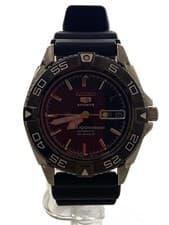 Seiko5 Sports Small Diver Auto Watch Black Rubber Used