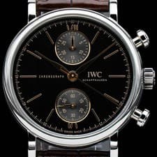 2025 NEW IWC Portofino Chronograph Black IW391404 39mm Full Set