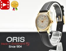 🎦[TOP MINT w/Case] ORIS Pointer Date 7405 White Dial Automatic Women's JAPAN
