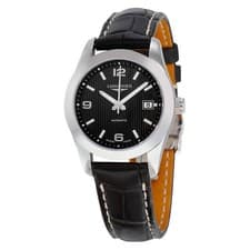 Longines Conquest Classic Automatic Black Dial Ladies Watch L2.285.4.56.3