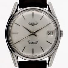 LONGINES Conquest Silver Dial Automatic Stainless Steel Leather Men’s
