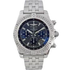 Breitling Chronomat 44 AB01151A Black Dial Automatic Chronograph Box #KN349
