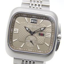 New Batt. [MINT] GUCCI YA131301 131.3 Bronze Dial Small Second 40mm QZ Men Watch