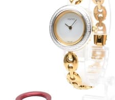 Diamond Cut [Exc+5] Gucci 11/12.2 Change Bezel 7 Colors Quartz Women's Watch