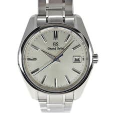 Grand Seiko SBGP001 40mm Stainless Silver Dial Quartz Watch Box Papers #KN435