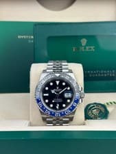 Rolex GMT-Master II 40mm Batgirl Black Jubilee Preowned 2020 Full 126710BLNR