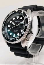 STUNNING SEIKO DIVERS 7002-7001 BLACK SUMO BLACK DIAL AUTOMATIC MENS WATCH $1200