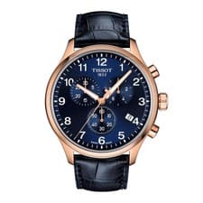 Tissot Chrono XL Classic Quartz Blue Leather Strap Men's Watch T1166173604200