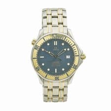 Mens Omega Seamaster 18K Gold 300M Professional watch 41MM - Blue Dial - 2342.80