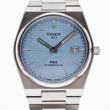 TISSOT PRX POWERMATIC 80 WATCH T137.407.11.351.00 AUTOMATIC SS ICE BLUE MEN'S