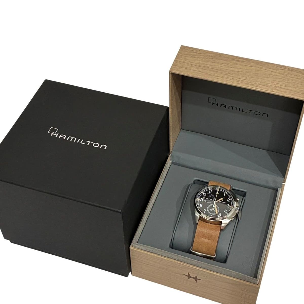 Hamilton Khaki Aviation Pilot Pioneer Chrono Men's Watch Black 40mm Quartz