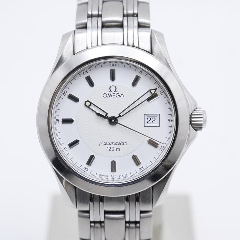 OMEGA Seamaster 120 2511.21 Date Quartz Men's Watch White Dial From japan