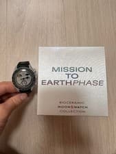 Omega Moon Swatch Mission To Earthphase Bio Ceramic Chronograph Tachymeter Band