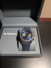 TAG Heuer Skipper Carrera Blue dial 39mm CBS2213.FN6002 with bracelet and straps