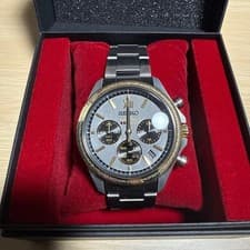 Seiko Fate Special Collaboration Watch Chronograph Silver Gold Limited Box 20th