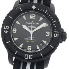 Blancpain SO35B400 Swatch x Blancpain Bioceramic Dive Watch Used Japan From Japa