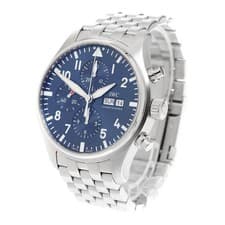 IWC SCHAFFHAUSEN PILOT WATCH PETIT PRINCE IW377714 43mm SS Navy Dial #C227