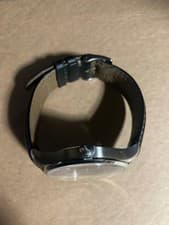 FORTIS Automatic Date Swiss Made Black Dial Leather Strap Men's Watch Accessorie