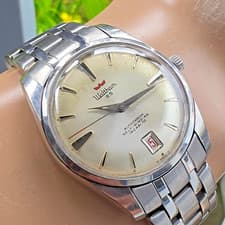 Vintage WALTHAM men's automatic watch Date 65Jewels swiss 1960s
