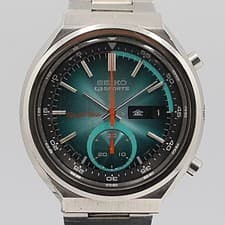 Seiko 5 Sports Speed Timer 6139 7060 Green Dial Automatic Chronograph Watch