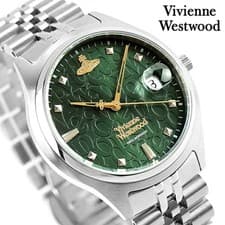 Vivienne Westwood Camberwell Quartz Watch Green Dial Silver Bracelet