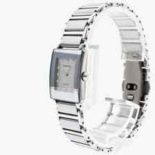 Vintage [N MINT] Rado DiaStar 153.0488.3 12P Diamond 18mm Qz Ladies Watch JAPAN