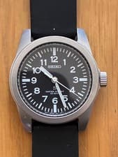 SEIKO 7N01-0KL0 nano universe SUS Reissue Watch 1990s Model Black Dial Analog