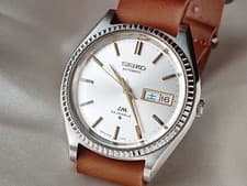 Seiko 5606-7080 Lord Matic Automatic Watch 23 Jewels Fluted Bezel 1968