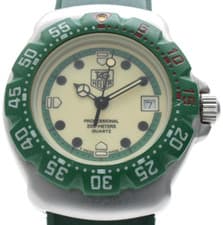 【Excellent】TAG Heuer Formula 1 372.508 Green Dial Quartz Women Watch From Japan