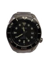 SEIKO Automatic Watch Analog Stainless BLK SLV SS SBDC031