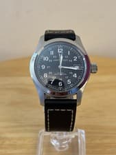 Hamilton Khaki Field Automatic watch. 38mm. H70455733. Black dial.