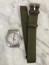 Hamilton Khaki Field Quartz 33mm White Dial Green Strap Watch H69301910