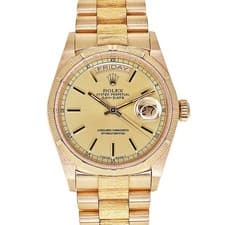 Rolex Day-Date 18078 36mm K18YG Gold Dial Automatic Watch Box Papers #KN026