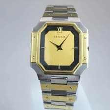 SEIKO Credor 14K Bezel 18K MIDOLE 9570-5210 Combination Working