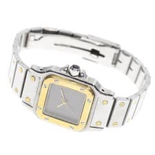 CARTIER SANTOS GALBÉ SM 24mm SS/YG Automatic Gray Dial #C052