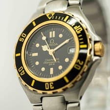18K Bezel *Working! Need Repair* OMEGA Seamaster pro 200m Cal.1429 Qz 28mm Women
