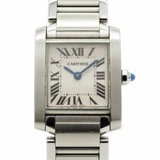Cartier Tank Française SM W51008Q3 White Dial Women's Watch GZl1gfz1