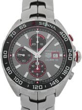 TAG Heuer F1 Senna CAZ201D Auto Chronograph 44mm Gray Box Card