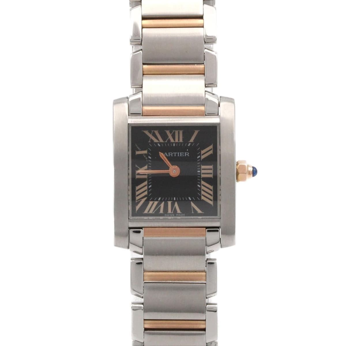 Authentic Cartier Tank Française SM PG Combination 2009 Christmas Limited E...