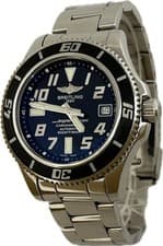 Breitling Superocean 42 A17364 Black Dial Automatic Mens Watch Excellent A6353