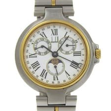 Dunhill Moon face Millennium Watches WhiteDial Stainless Steel/Plated Gold...