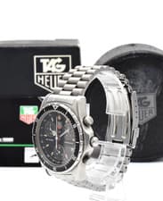 TAG HEUER 2000 Series CE1112 Quartz Chronograph Men's Watch Black Dial 37m