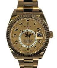 Rolex Sky-Dweller 336938 Oyster 42 mm 18k Arabic Dial  yellow gold B&P Watch