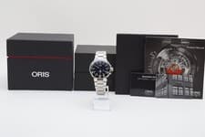 [Near MINT] Oris Aquis Blue Date Mens Watch 01 733 7730 4135 Mens Watch JAPAN